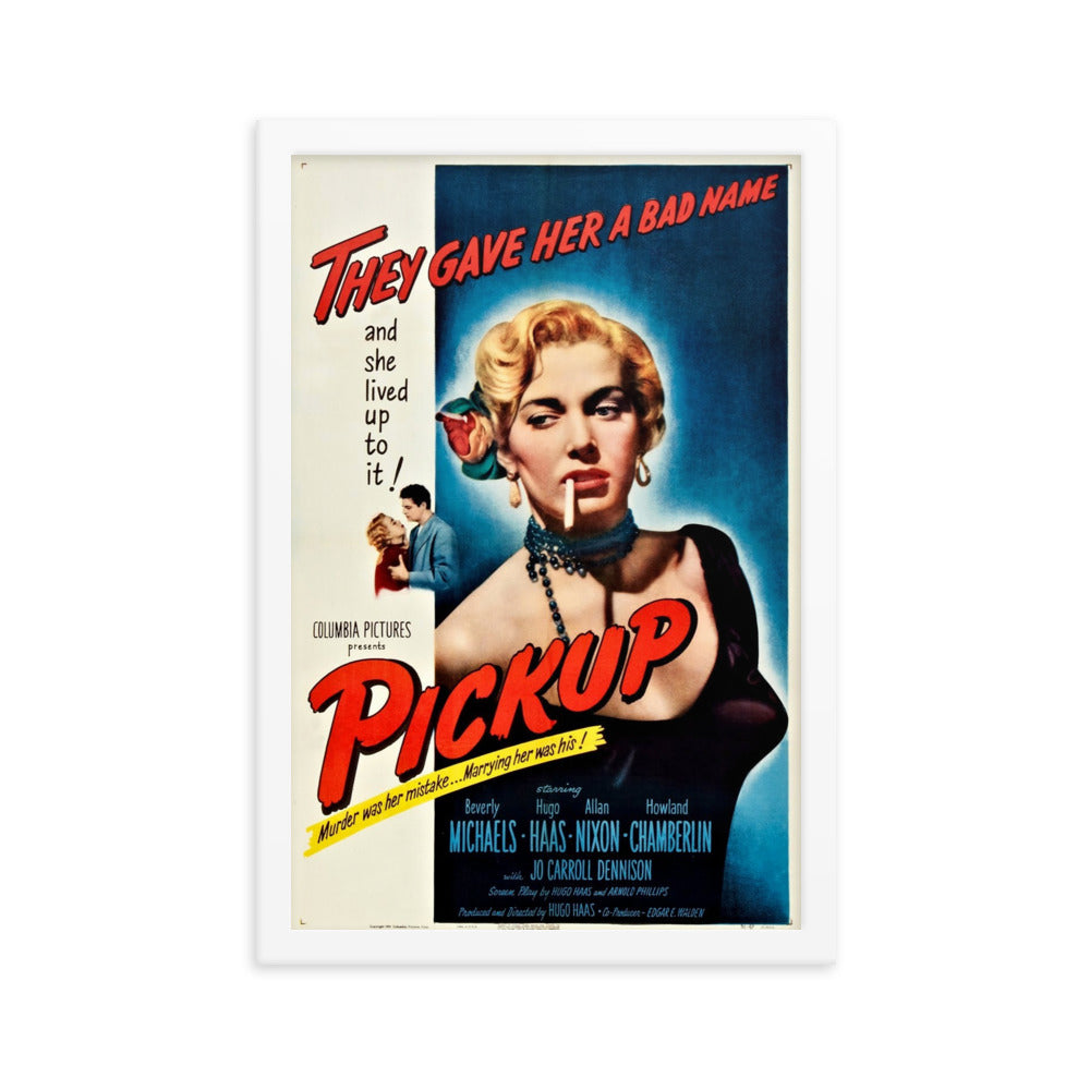 Pickup (1951) White Frame 12″×18″ Movie Poster