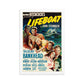 Lifeboat (1944) White Frame 12″×18″ Movie Poster