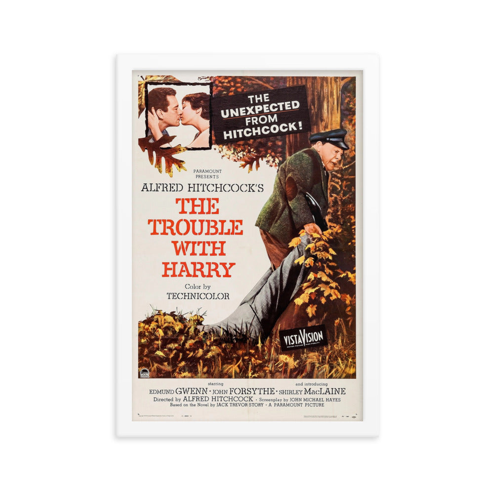 The Trouble with Harry (1955) White Frame 12″×18″ Movie Poster