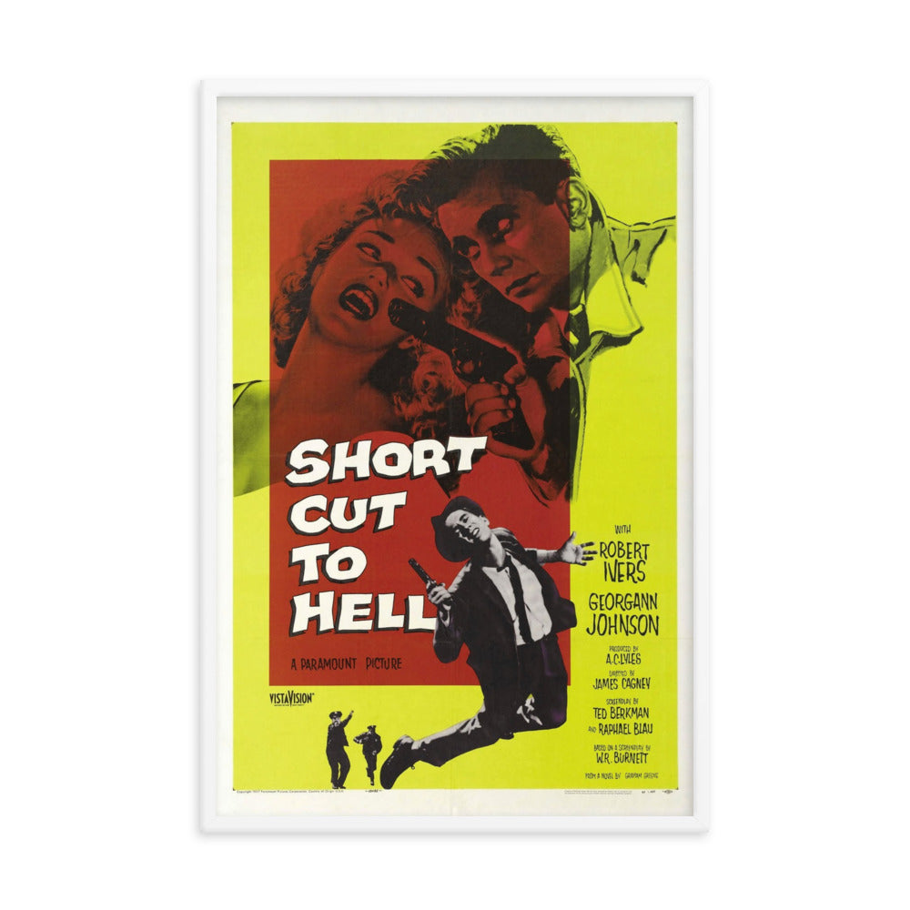 Short Cut to Hell (1957) White Frame 24″×36″ Movie Poster