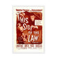 This Side of the Law (1950) White Frame 24″×36″ Movie Poster