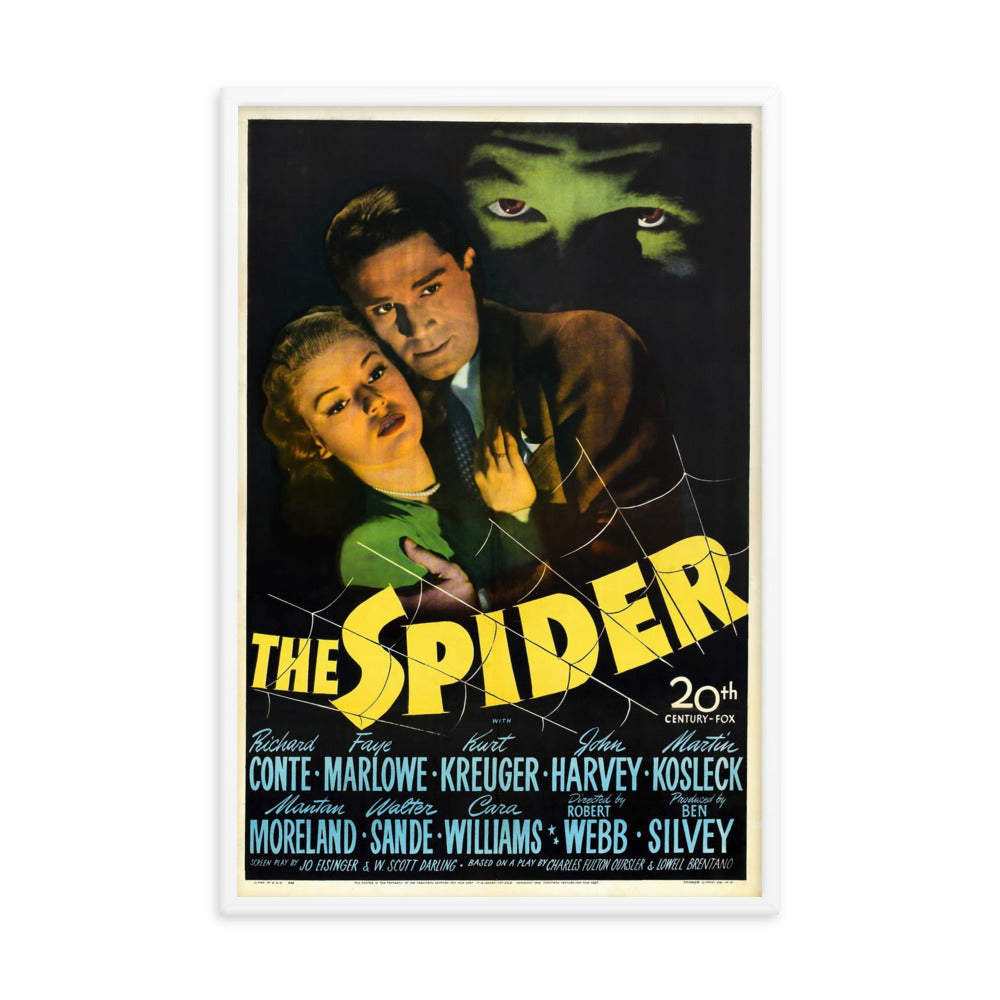 The Spider (1945) White Frame 24″×36″ Movie Poster
