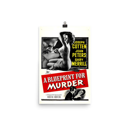 A Blueprint for Murder (1953) Movie Poster, 24×36 inches