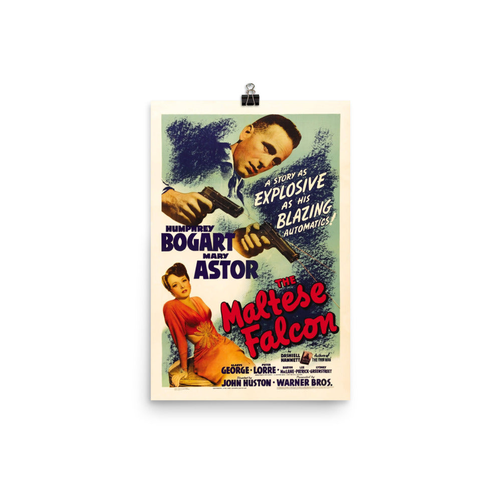 The Maltese Falcon (1941) Movie Poster, 24×36 inches