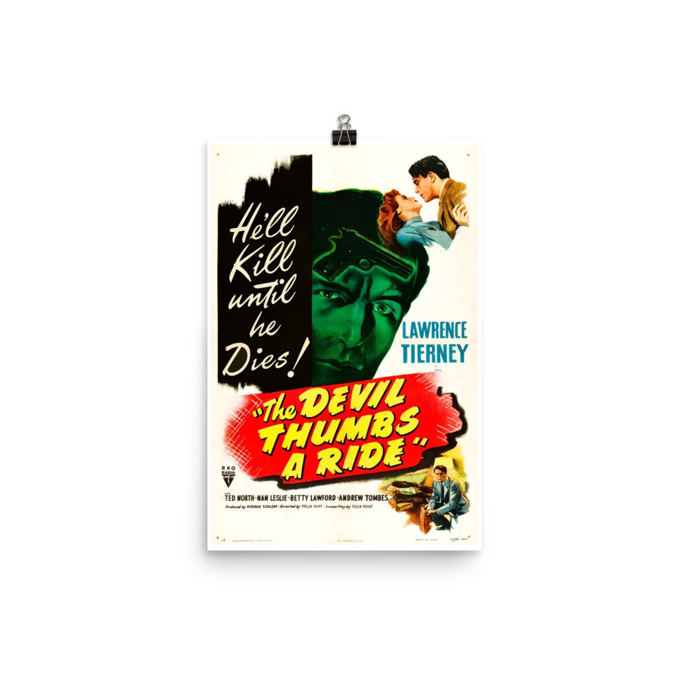 The Devil Thumbs a Ride (1947) Movie Poster, 24×36 inches