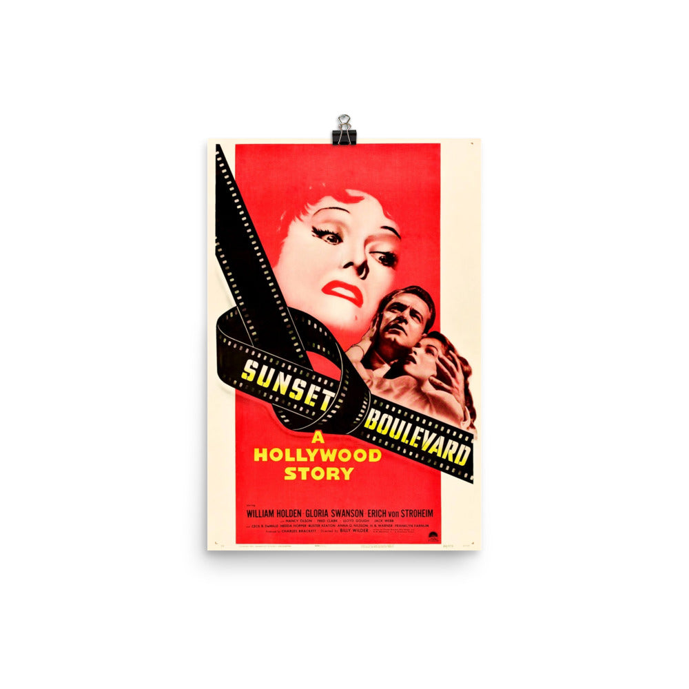 Sunset Boulevard (1950) Movie Poster, 24×36 inches