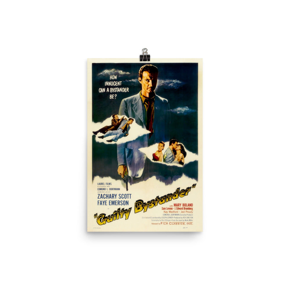 Guilty Bystander (1950) Movie Poster, 24×36 inches