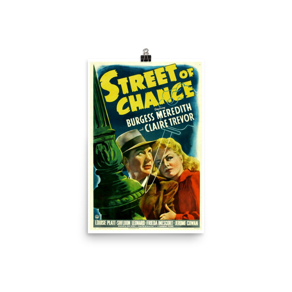 Street of Chance (1942) Movie Poster, 24×36 inches