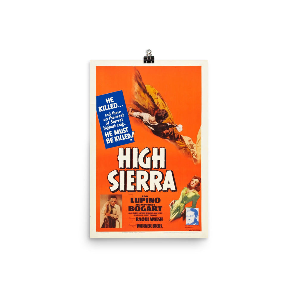 High Sierra (1941) Movie Poster, 24×36 inches