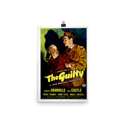 The Guilty (1947) Movie Poster, 24×36 inches