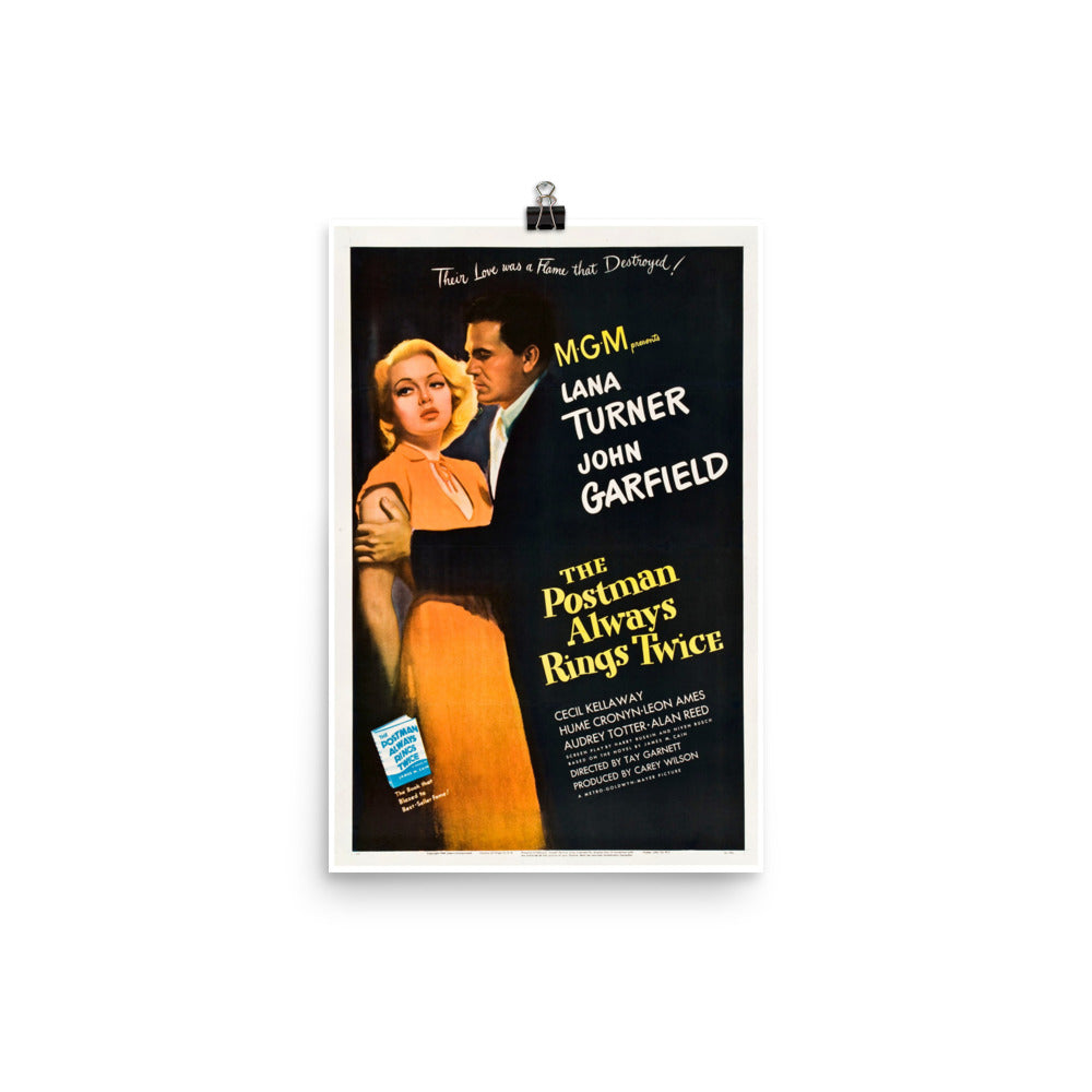 The Postman Always Rings Twice (1946) Movie Poster, 24×36 inches