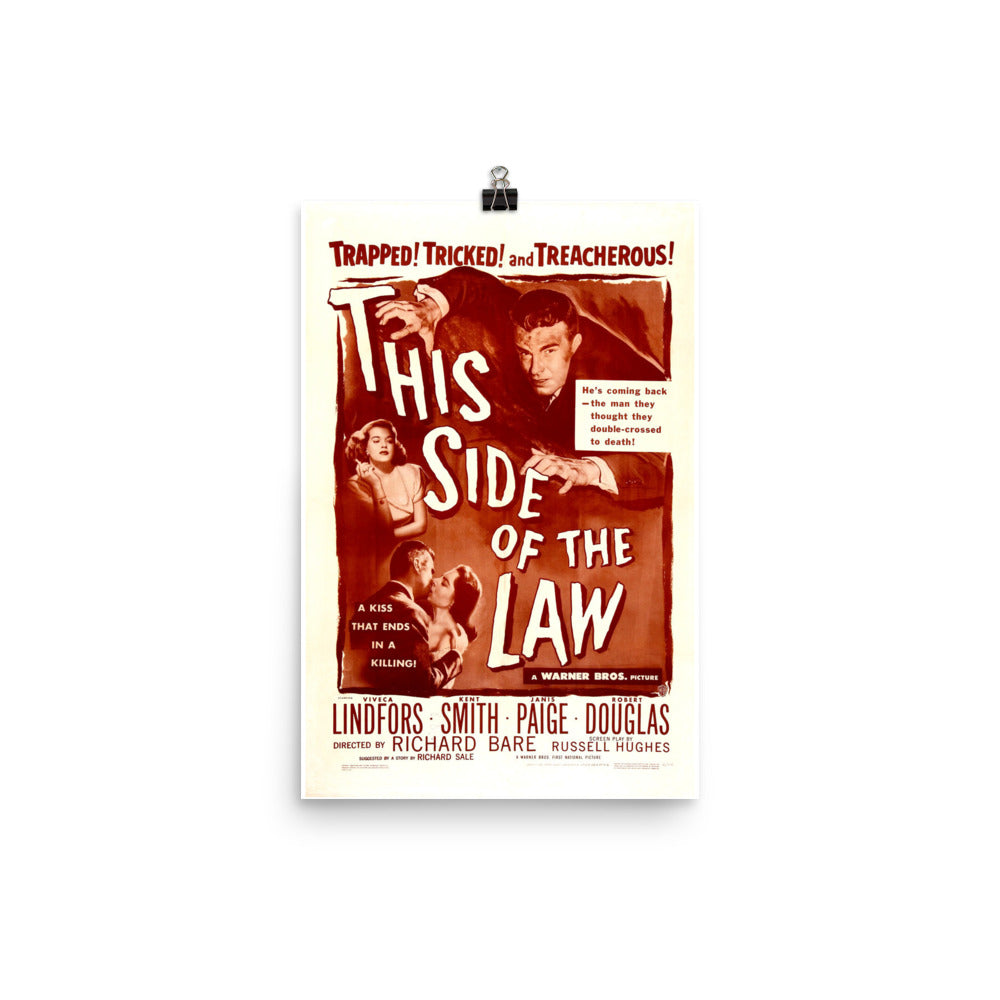 This Side of the Law (1950) Movie Poster, 24×36 inches