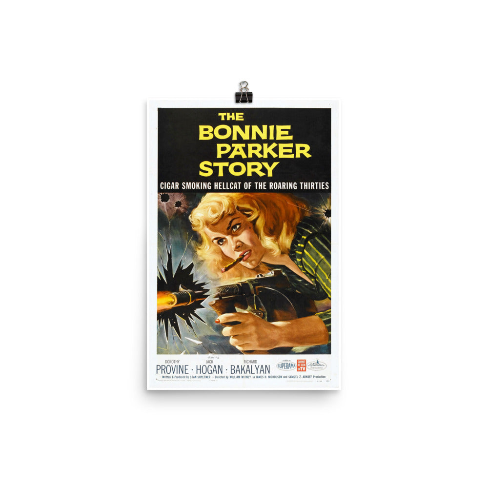 The Bonnie Parker Story (1958) Movie Poster, 24×36 inches