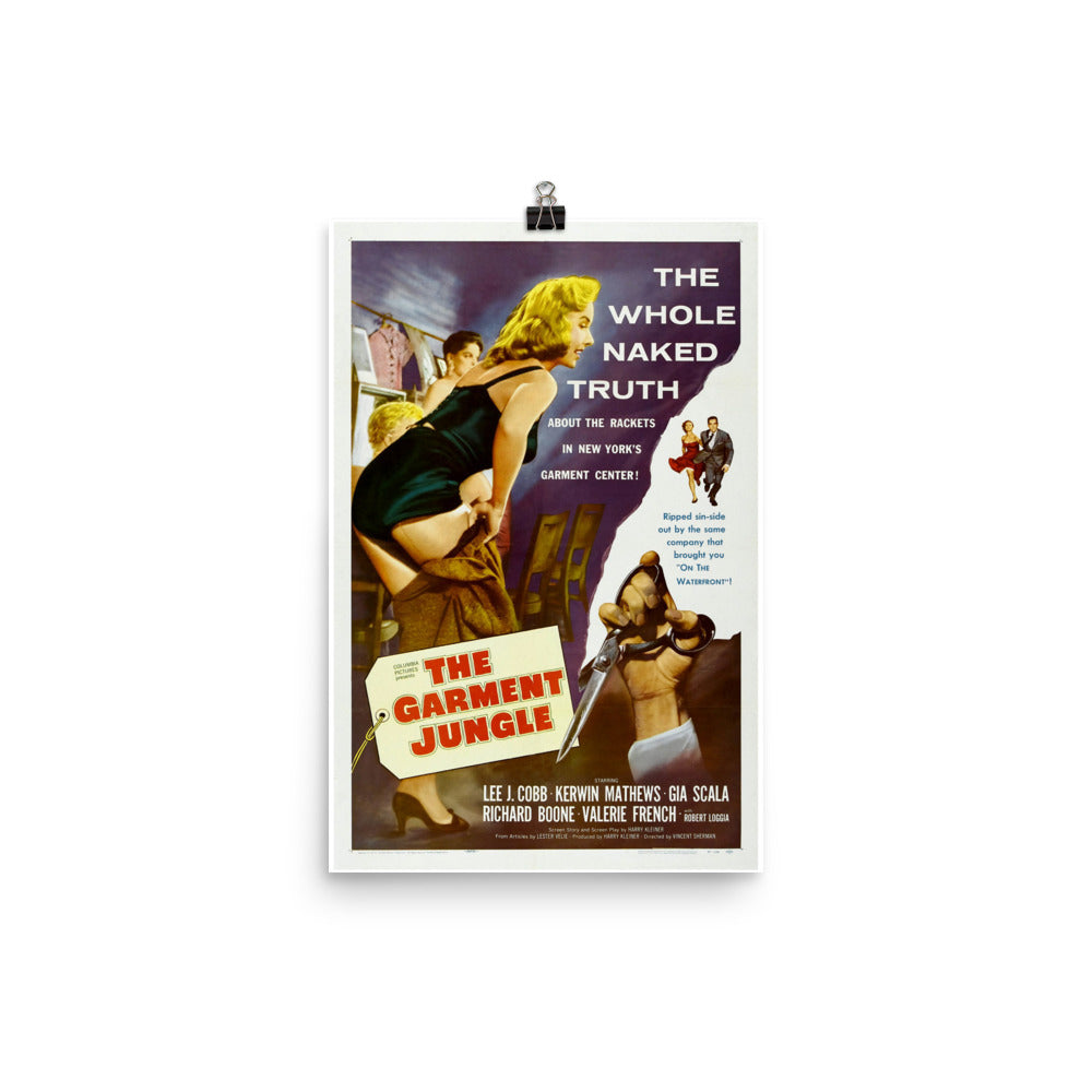 The Garment Jungle (1957) Movie Poster, 24×36 inches