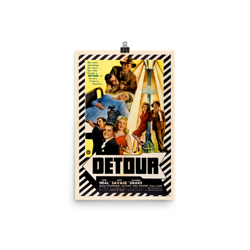 Detour (1945) Movie Poster, 24×36 inches