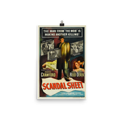 Scandal Sheet (1952) Movie Poster, 24×36 inches