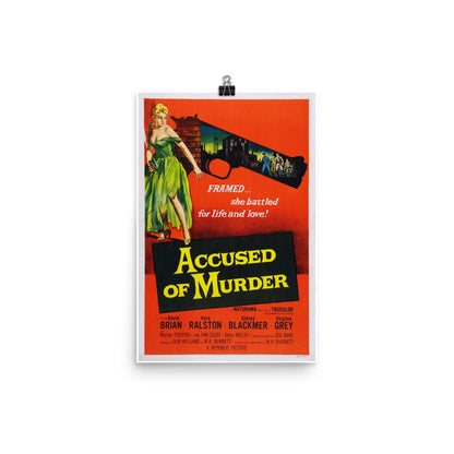 Accused of Murder (1956) Movie Poster, 24×36 inches