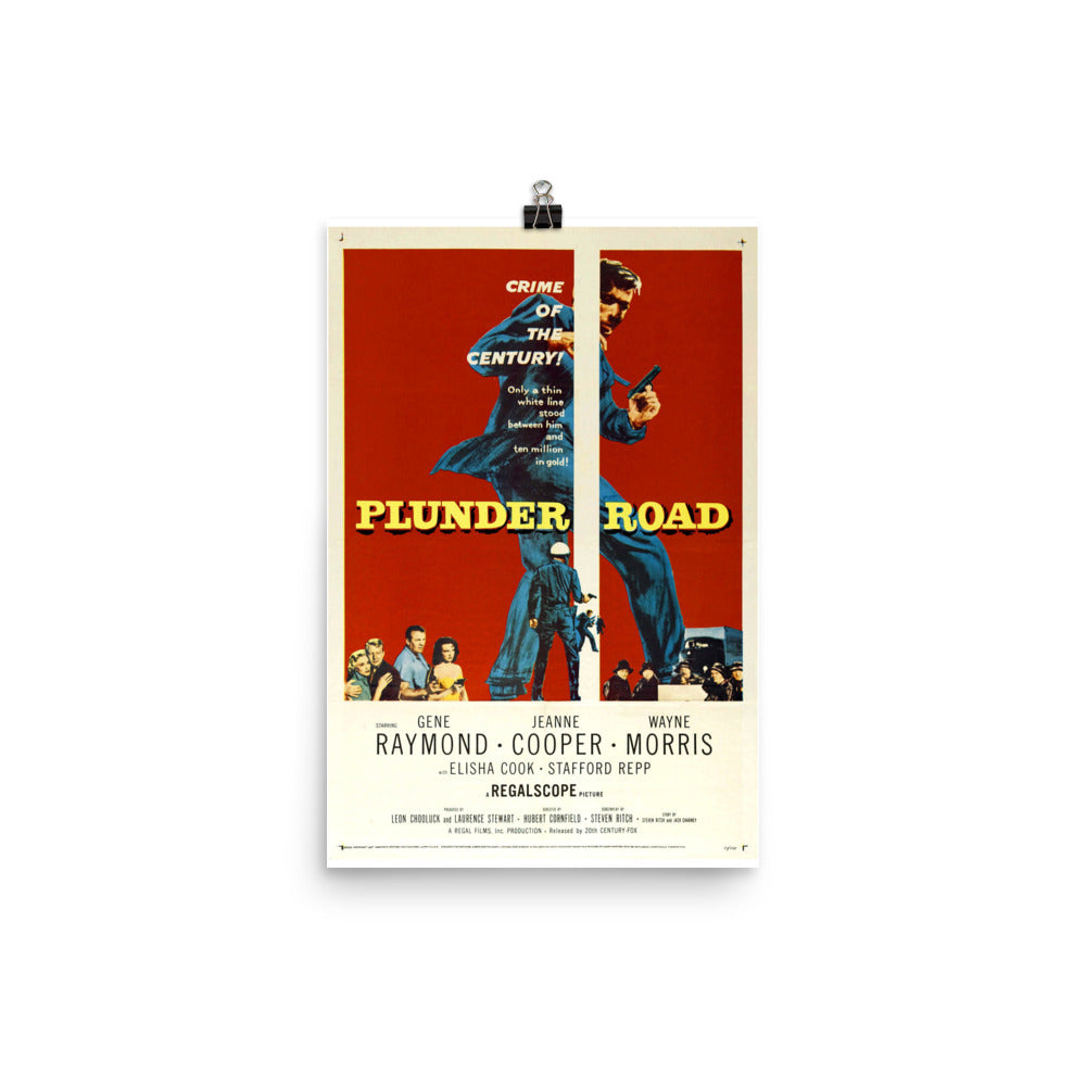 Plunder Road (1957) Movie Poster, 24×36 inches