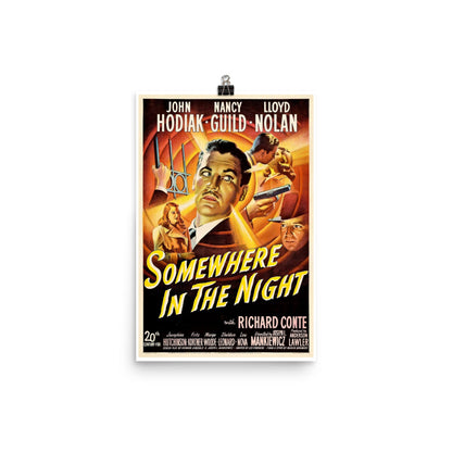 Somewhere in the Night (1946) Movie Poster, 24×36 inches