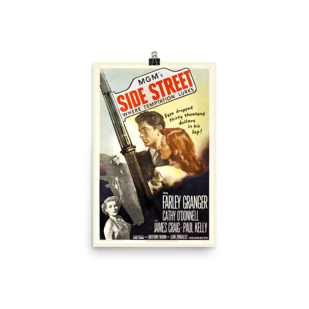 Side Street (1950) Movie Poster, 24×36 inches