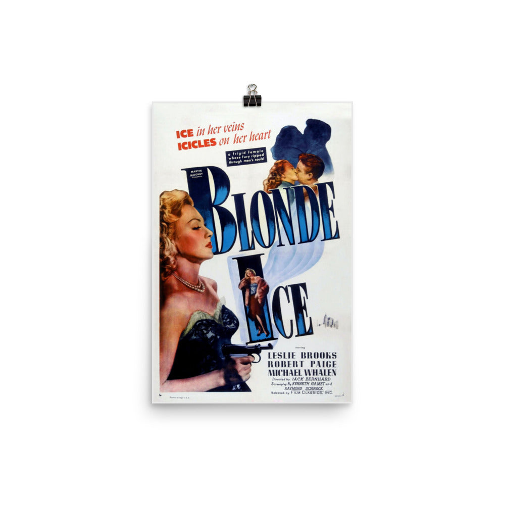 Blonde Ice (1948) Movie Poster, 24×36 inches
