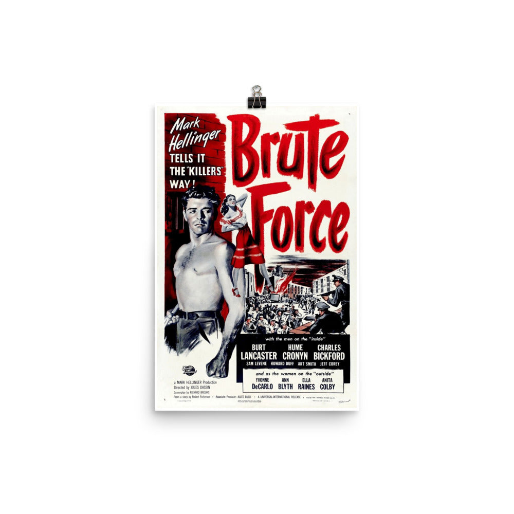 Brute Force (1947) Movie Poster, 24×36 inches