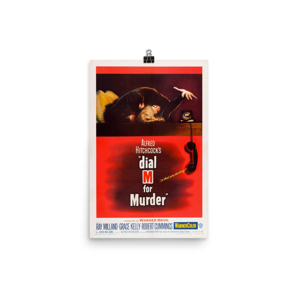 Dial M for Murder (1954) Movie Poster, 24×36 inches