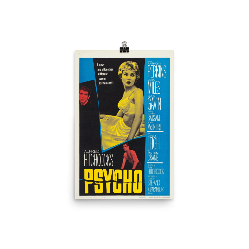 Psycho (1960) Movie Poster, 24×36 inches