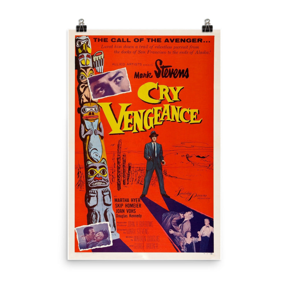Cry Vengeance (1954) Movie Poster, 12×18 inches