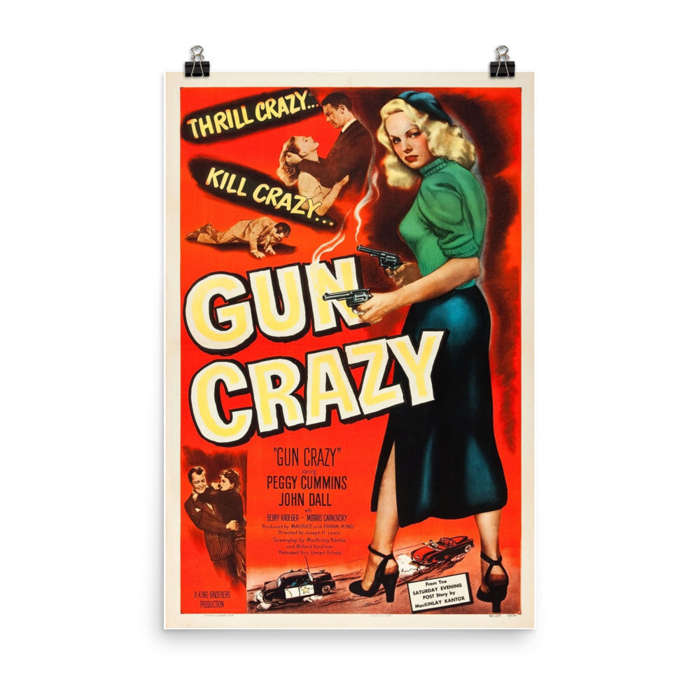 Gun Crazy (1950) Movie Poster, 12×18 inches