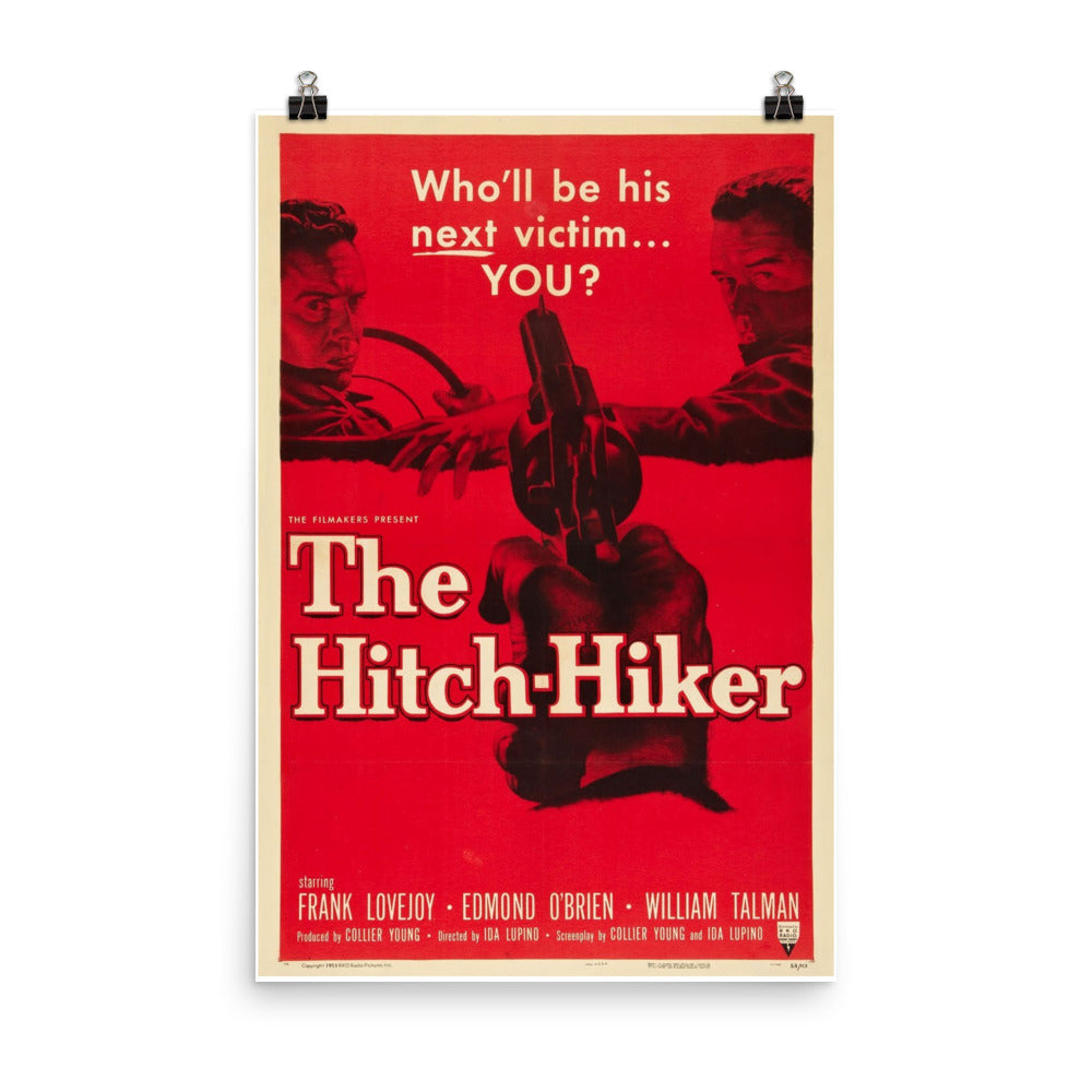 The Hitch-Hiker (1953) Movie Poster, 12×18 inches
