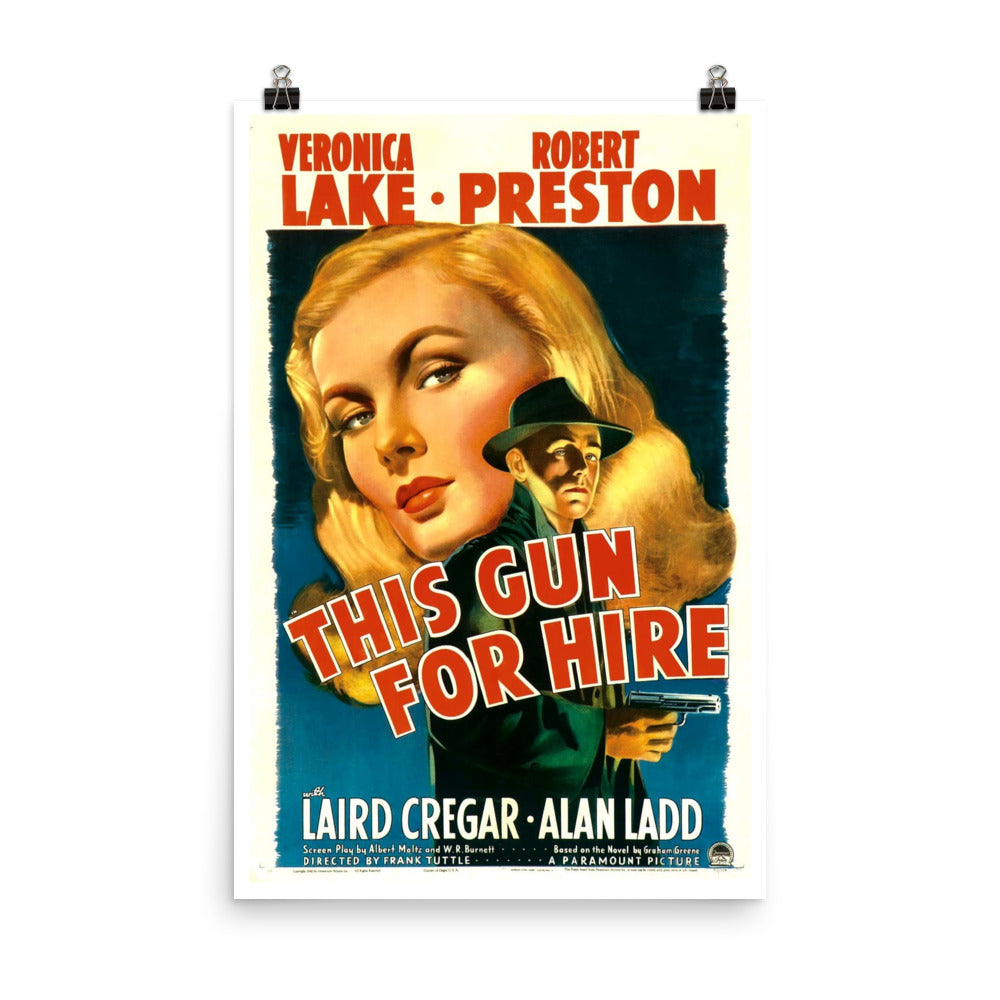 This Gun for Hire (1942) Movie Poster, 12×18 inches