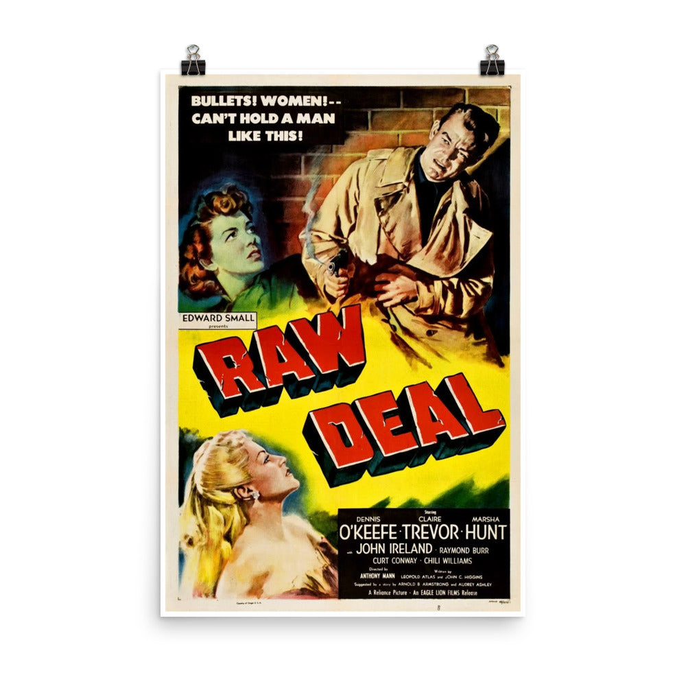 Raw Deal (1948) Movie Poster, 12×18 inches