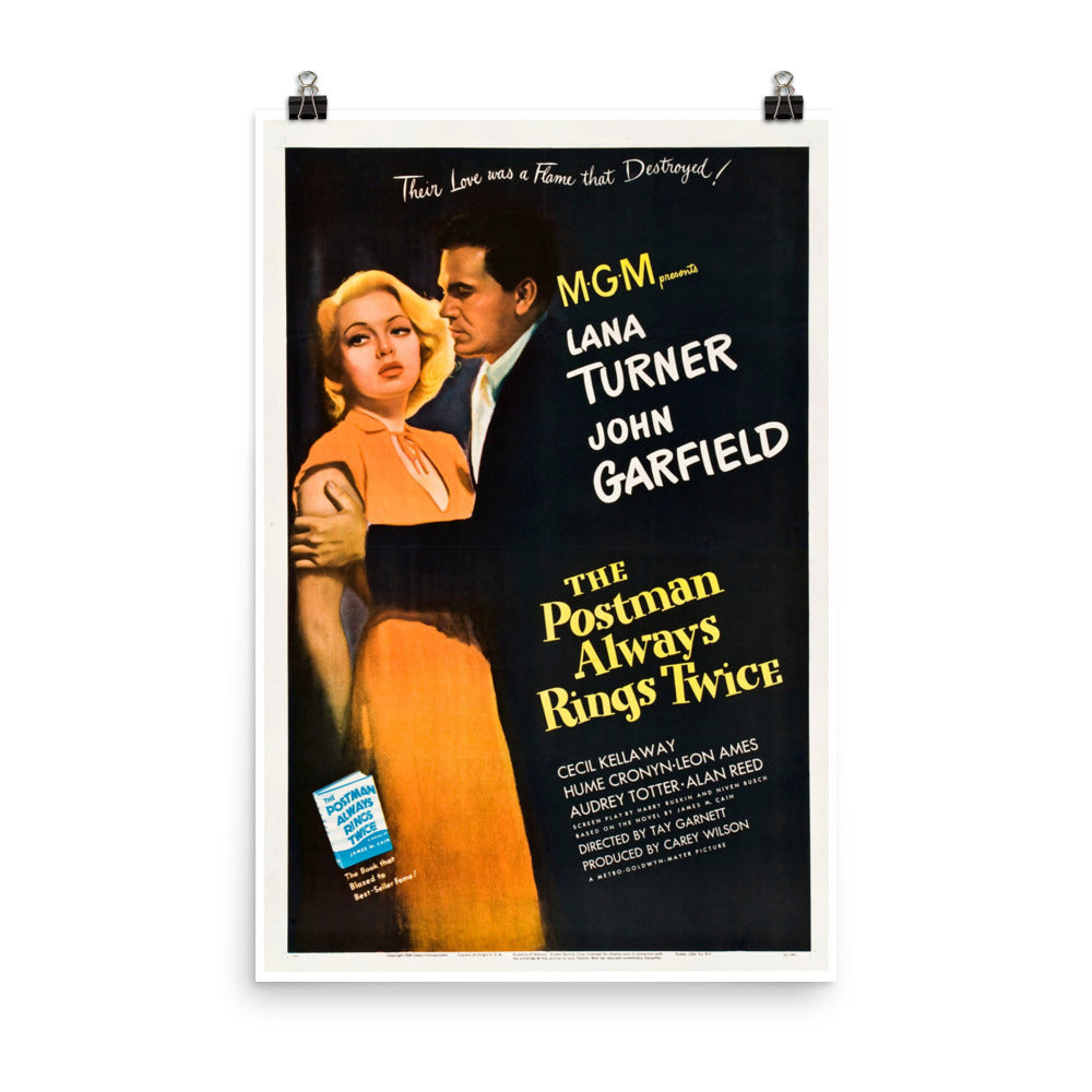 The Postman Always Rings Twice (1946) Movie Poster, 12×18 inches