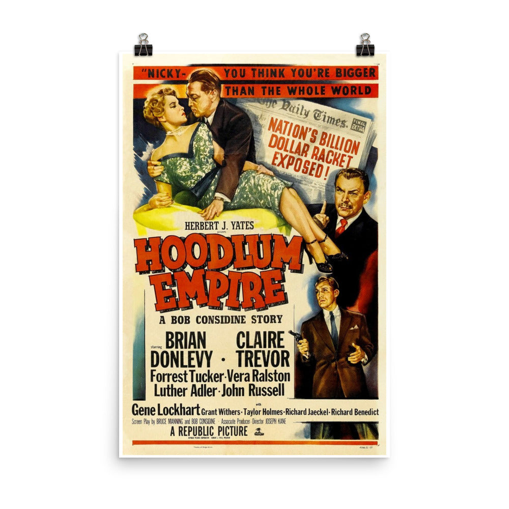 Hoodlum Empire (1952) Movie Poster, 12×18 inches
