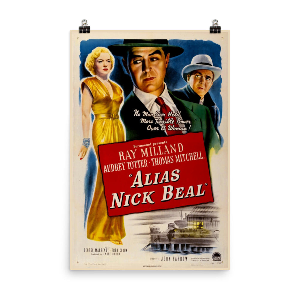Alias Nick Beal (1949) Movie Poster, 12×18 inches