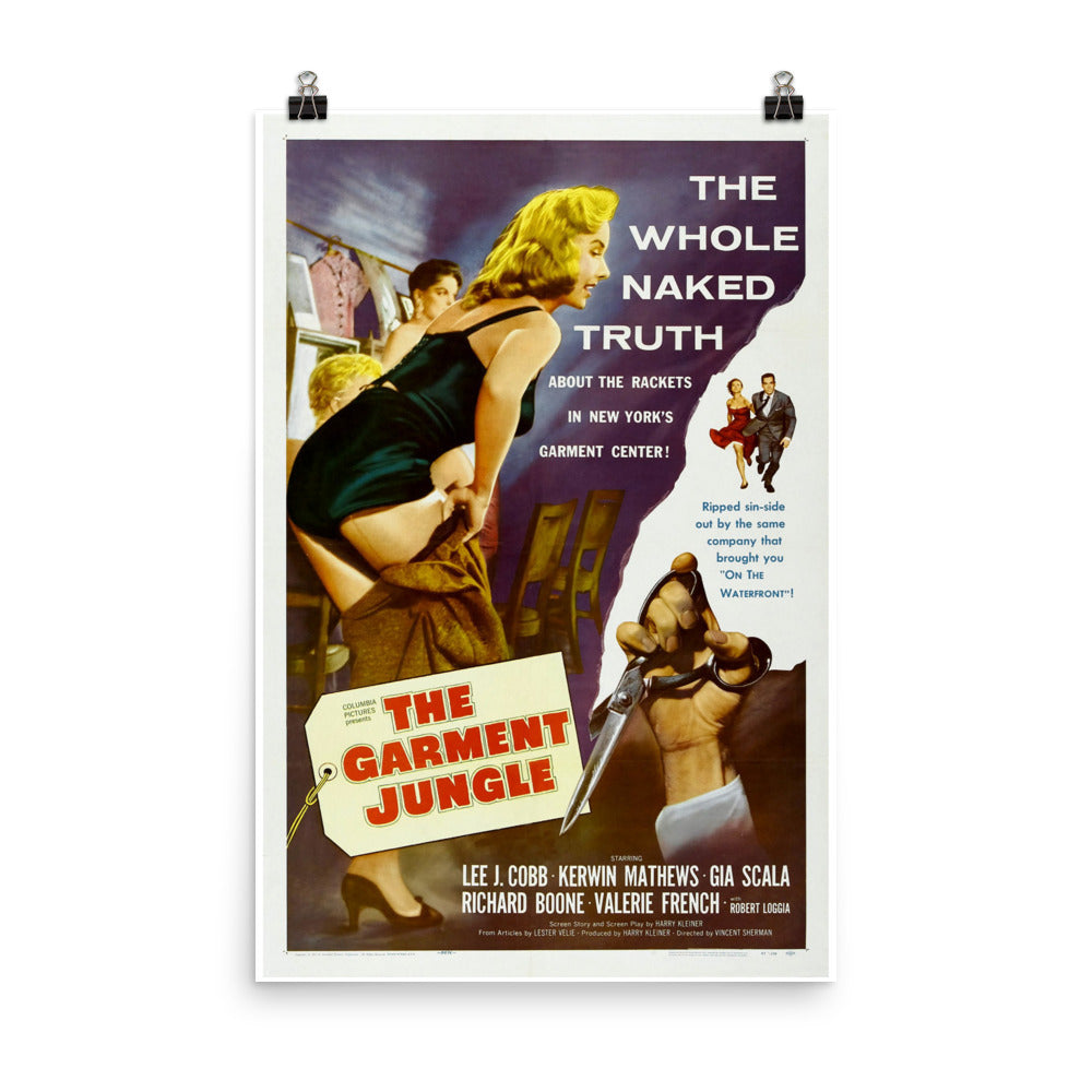 The Garment Jungle (1957) Movie Poster, 12×18 inches