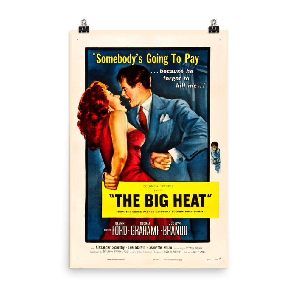 The Big Heat (1953) Movie Poster, 12×18 inches