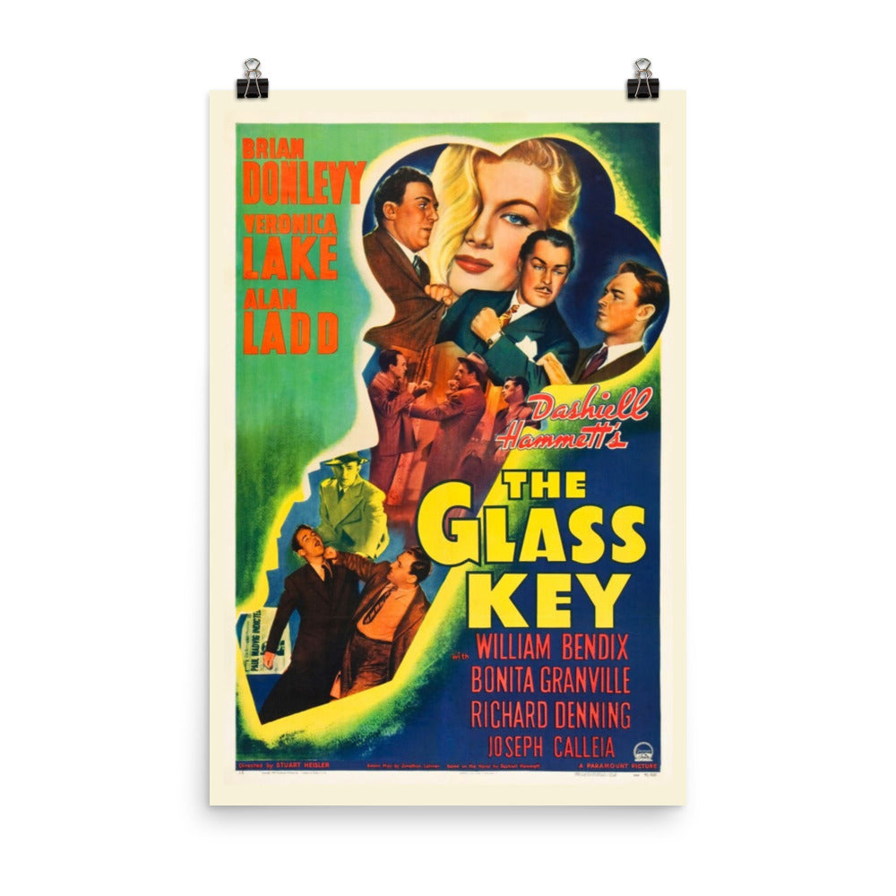 The Glass Key (1942) Movie Poster, 12×18 inches