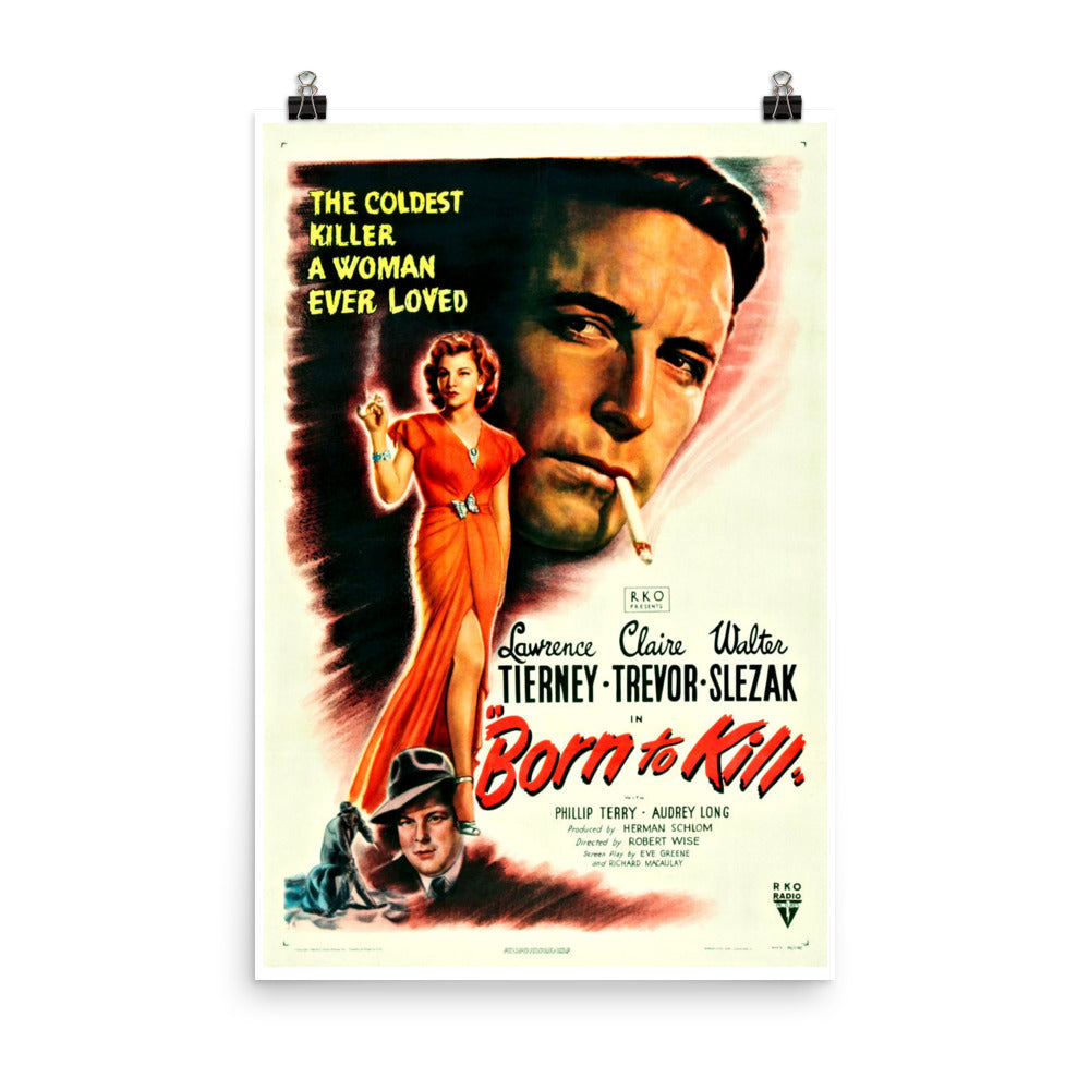 Born to Kill (1947) Movie Poster, 12×18 inches