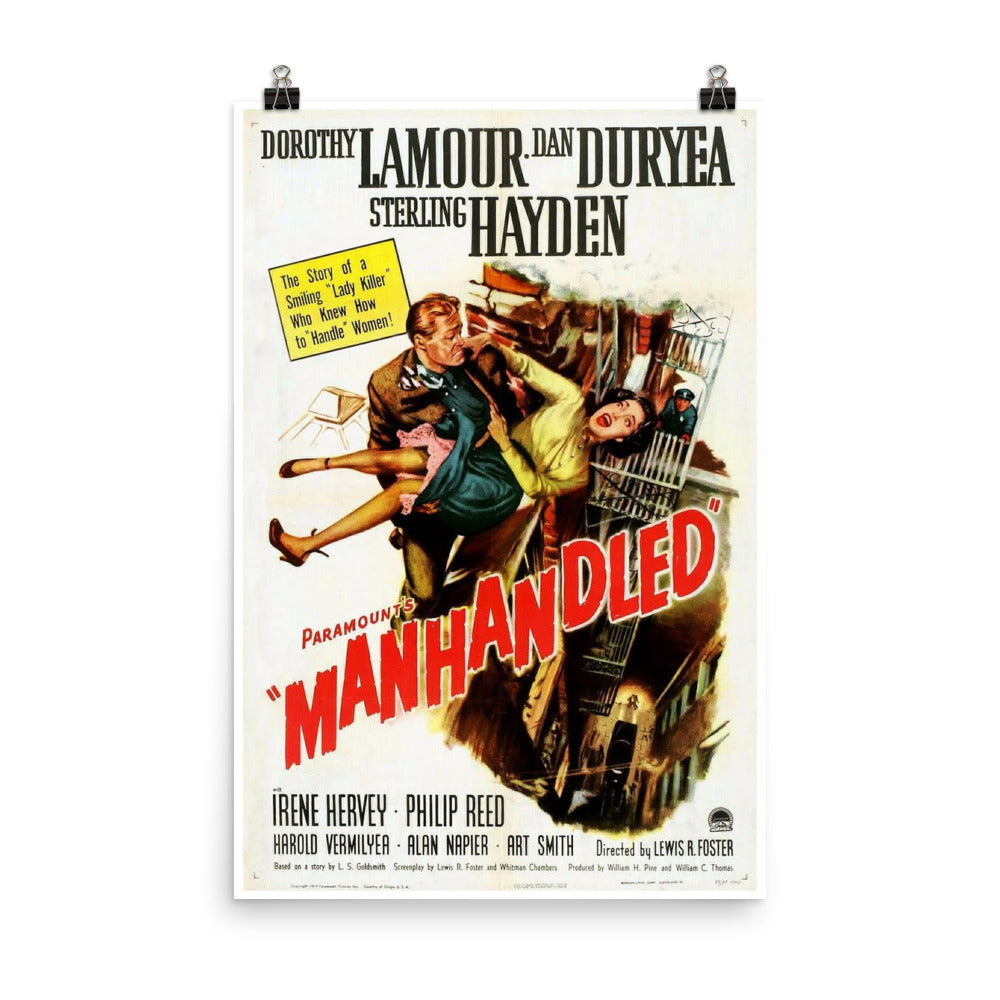Manhandled (1949) Movie Poster, 12×18 inches