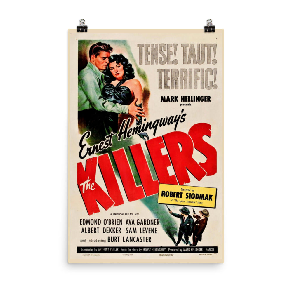 The Killers (1946) Movie Poster, 12×18 inches
