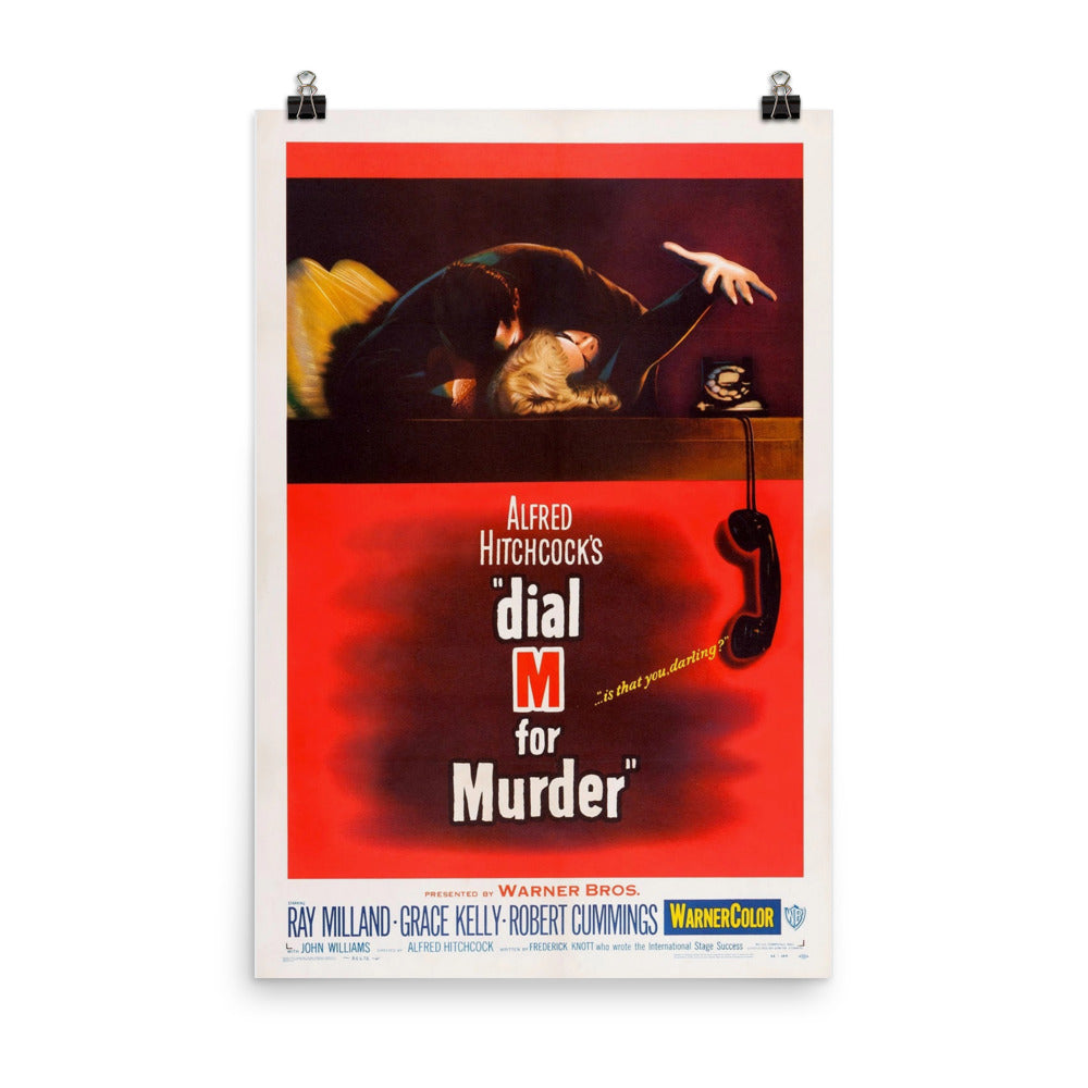 Dial M for Murder (1954) Movie Poster, 12×18 inches