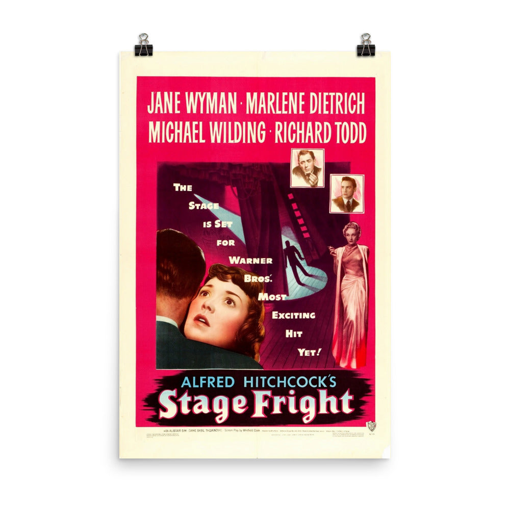 Stage Fright (1950) Movie Poster, 12×18 inches