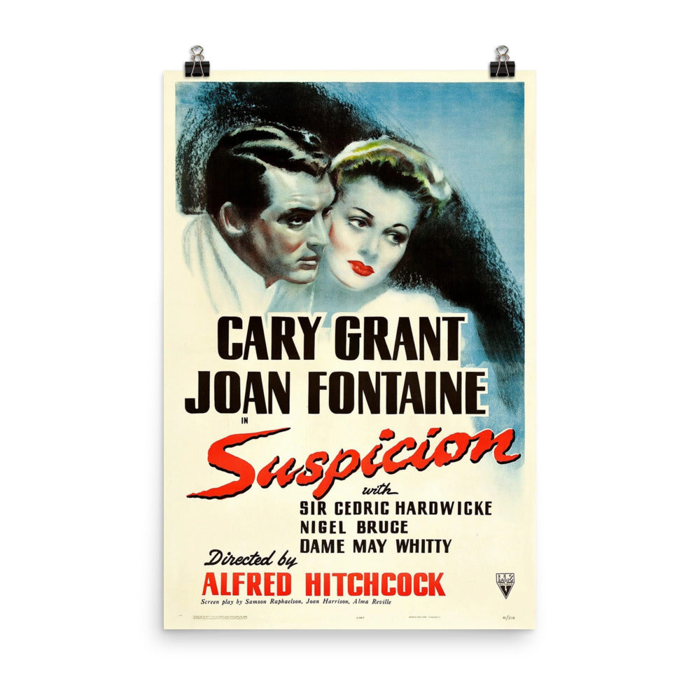 Suspicion (1941) Movie Poster, 12×18 inches