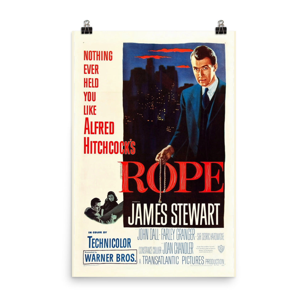 Rope (1948) Movie Poster, 12×18 inches