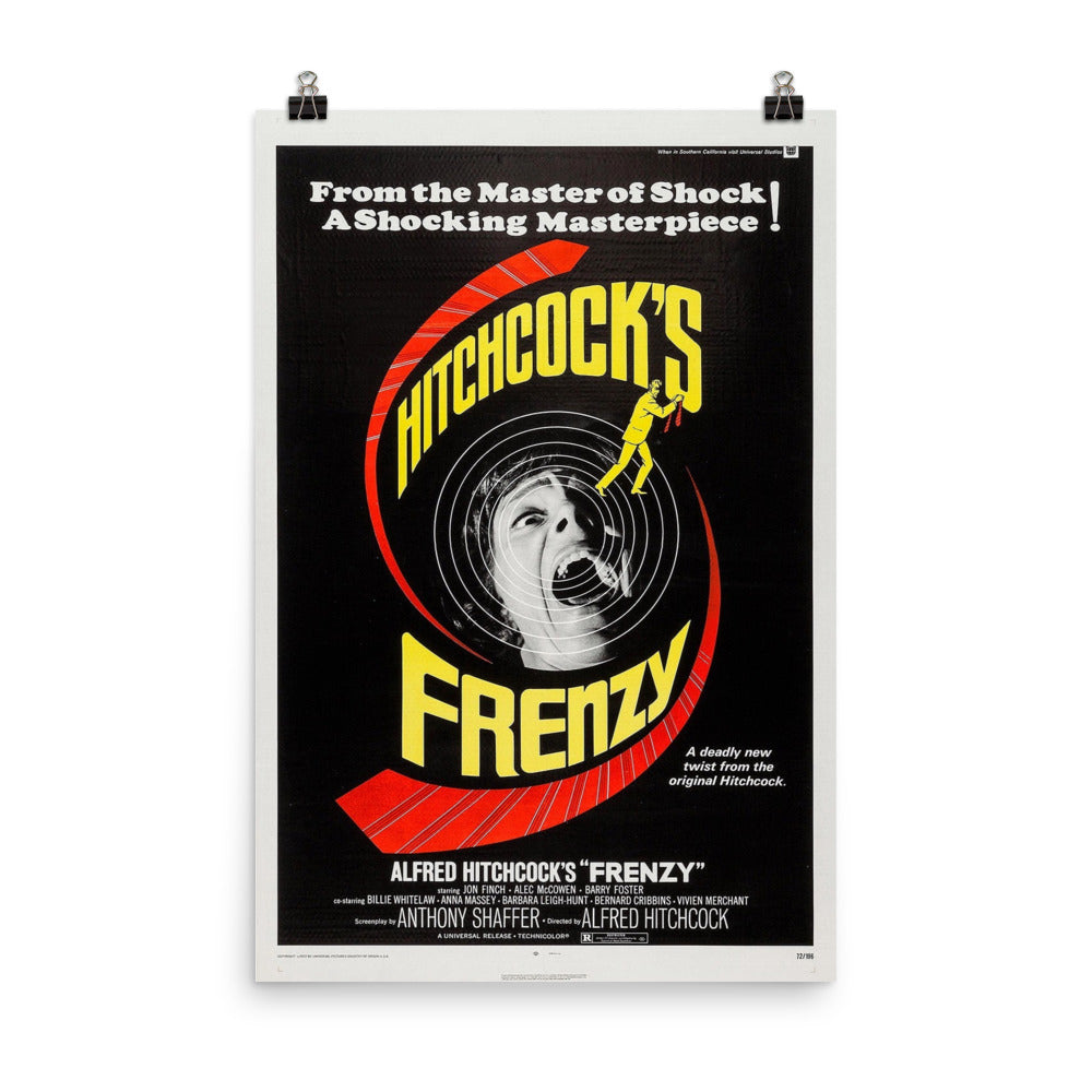 Frenzy (1972) Movie Poster, 12×18 inches