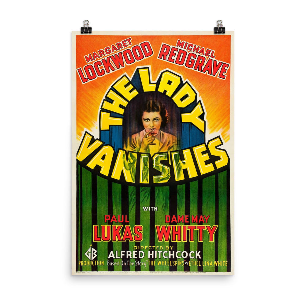 THE LADY VANISHES (1938) Movie Poster, 12×18 inches