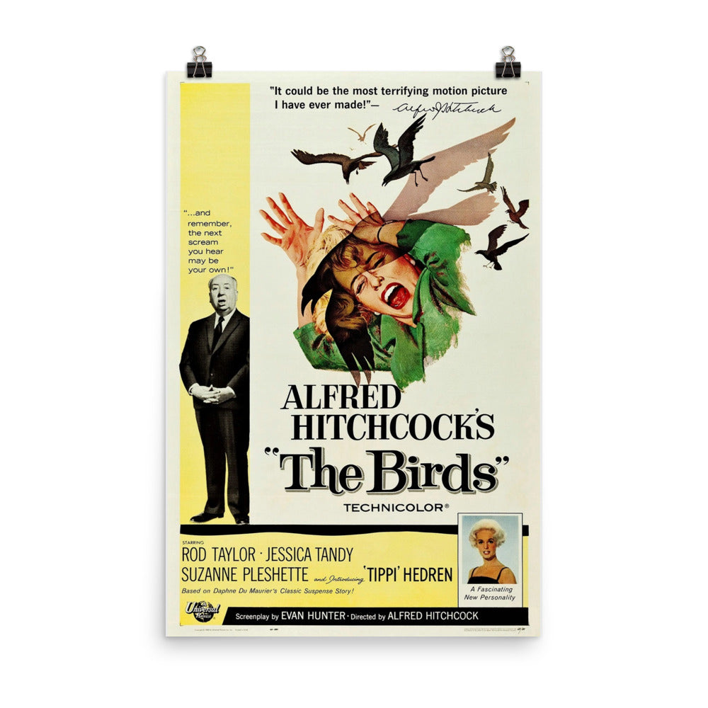 The Birds (1963) Movie Poster, 12×18 inches