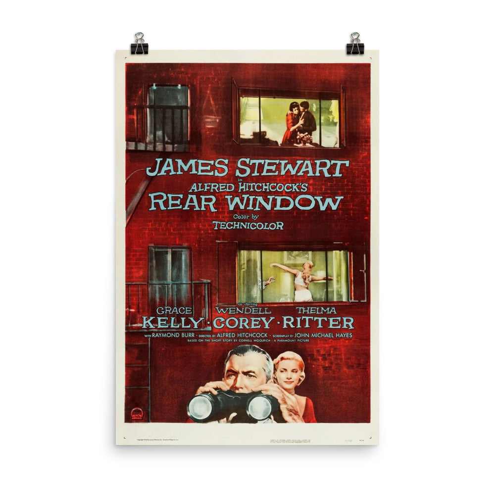 Rear Window (1954) Movie Poster, 12×18 inches